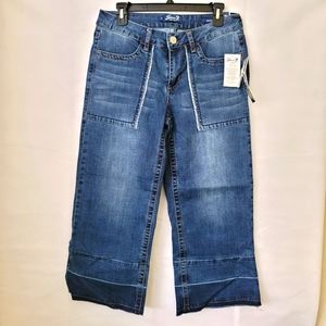 Seven7 Womens Gaucho Wide Leg Culottes Jeans Size 8